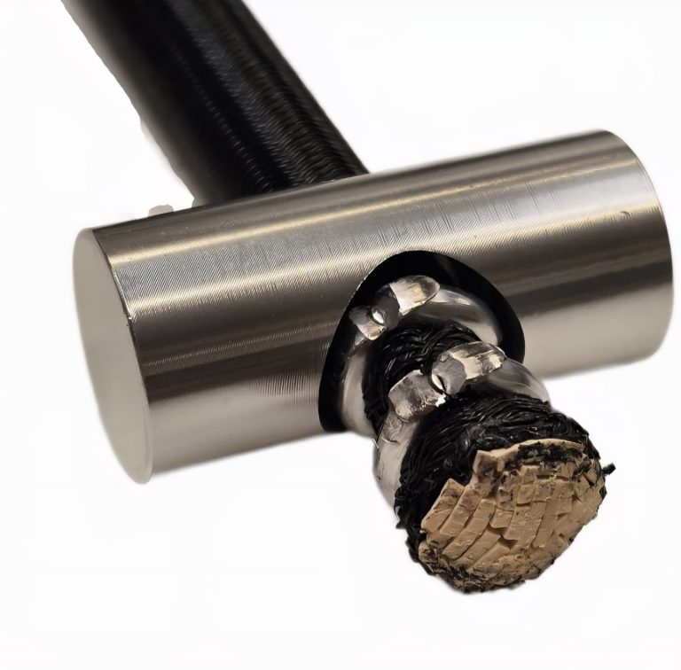 Aluminium T-Stück Verbinder für Expanderseil mit Metallstiften zur sicheren Seilfixierung