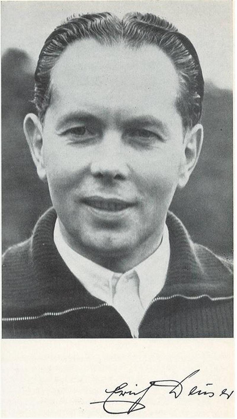 Historisches Porträt von Erich Deuser, Namensgeber des Deuserbands und Pionier der Sportphysiotherapie